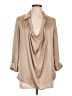 Vince. 100% Polyester Tan Long Sleeve Blouse Size 10 - photo 1