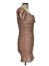 Papermoon 100% Polyester Tweed Brown Cocktail Dress Size L - photo 4