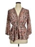 Max Studio 100% Polyester Brown 3/4 Sleeve Blouse Size XL - photo 1
