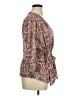 Max Studio 100% Polyester Brown 3/4 Sleeve Blouse Size XL - photo 4