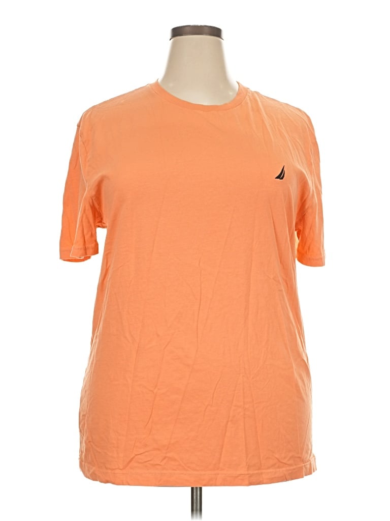 Pre-owned Nautica Short Sleeve T-shirt In Orange