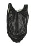 Dancina Metallic Black Leotard Size 10 - 11 - photo 2