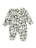 Tea 100% Cotton Print Ivory Long Sleeve Onesie Size Newborn - photo 2