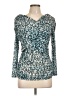 Ann Taylor LOFT Teal Long Sleeve Top Size L - photo 1