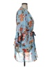 Susan Graver 100% Polyester Blue Kimono Size XL - photo 4