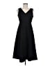 Calvin Klein Solid Black Cocktail Dress Size 8 (petite) - photo 1