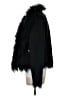 Marrakech 100% Polyester Black Faux Fur Jacket Size S - photo 5