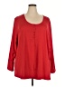 Unbranded Red 3/4 Sleeve Top Size 5X - photo 1