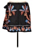 Shein Paisley Black Casual Skirt Size 12 - photo 2