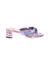 J.Crew Plaid Purple Sandals Size 8 - photo 1