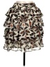 Let Me Be 100% Polyester Animal Print Brown Casual Skirt Size M - photo 1