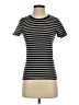 H&M Stripes Black Short Sleeve Turtleneck Size S - photo 1