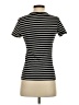 H&M Stripes Black Short Sleeve Turtleneck Size S - photo 2