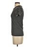 H&M Stripes Black Short Sleeve Turtleneck Size S - photo 5