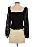 ASTR The Label Black Long Sleeve Blouse Size S - photo 2