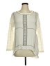 Weekend Suzanne Betro Aztec Or Tribal Print Ivory 3/4 Sleeve Blouse Size 1X - photo 1