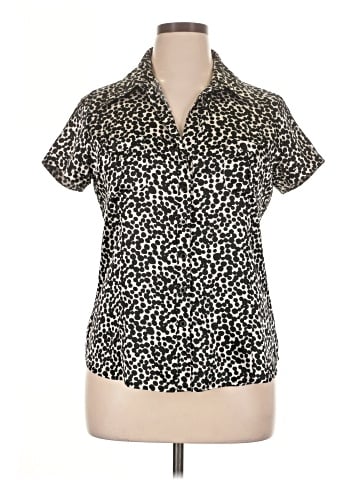 BCBGMAXAZRIA Short Sleeve Blouse (view 1)