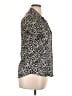 BCBGMAXAZRIA Animal Print Black Short Sleeve Blouse Size XL - photo 4