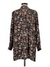 J.Jill 100% Rayon Paisley Black Long Sleeve Blouse Size Med Petite - photo 2