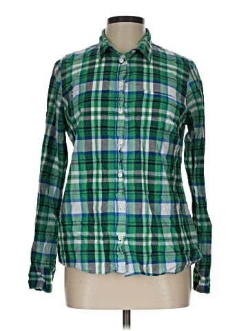 J.Crew Factory Store Long Sleeve Button-Down Shirt (view 1)