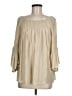 Chico's Tan 3/4 Sleeve Blouse Size Med (1.5) - photo 1