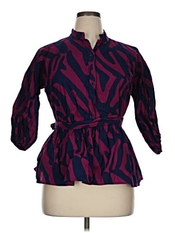 Diyanu 3/4 Sleeve Blouse (view 1)
