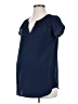 Motherhood 100% Polyester Blue Short Sleeve Blouse Size S - photo 1