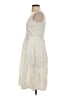 Talbots 100% Polyester Solid Ivory Casual Dress Size XS (estimated) - photo 5