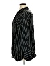 Gap 100% Rayon Stripes Black Long Sleeve Button-Down Shirt Size XL (tall) - photo 5