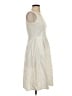 Talbots 100% Polyester Solid Ivory Casual Dress Size XS (estimated) - photo 4