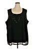 Roaman's Black Sleeveless Blouse Size 32W - photo 1