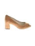 Anne Klein 100% Leather Tan Heels Size 7 - photo 1