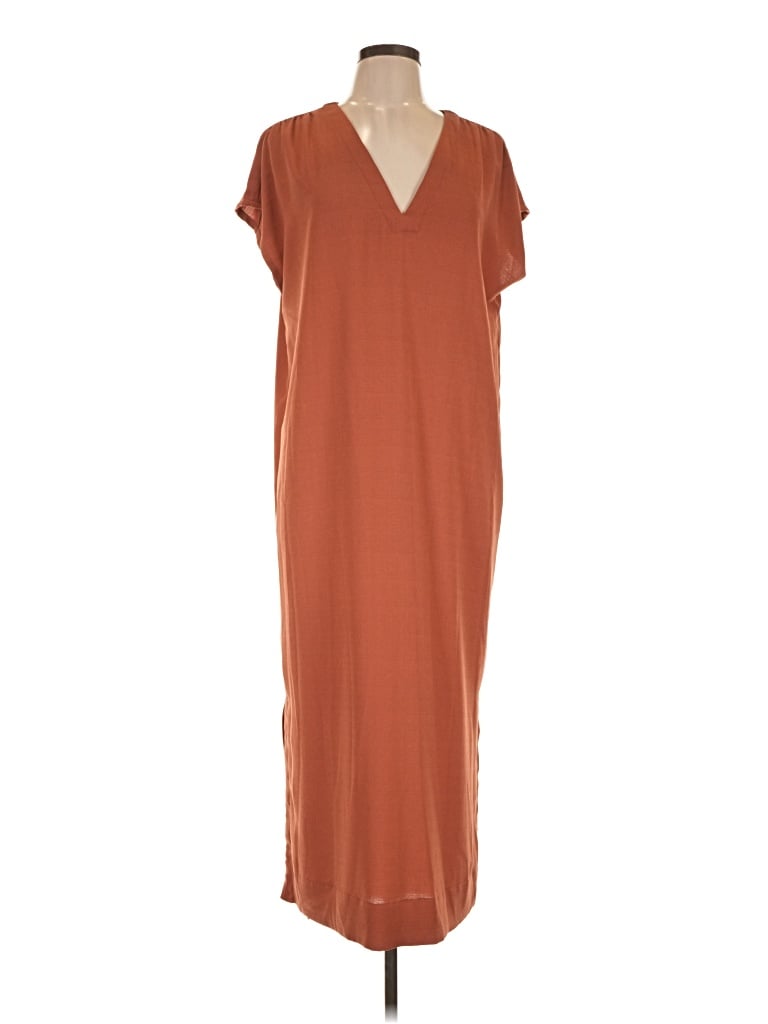 Pre-owned Prolōgue Casual Dress In Brown
