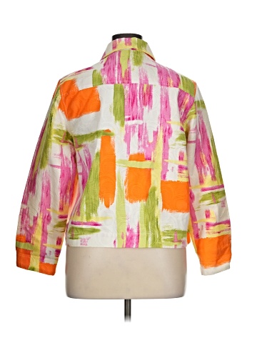 Draper's & Damon's 3/4 Sleeve Button-Down Shirt (view 2)