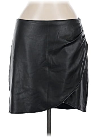 Rewash Faux Leather Skirt (view 1)