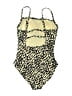 Kona Sol 100% Polyester Animal Print Gold One Piece Swimsuit Size M - photo 2
