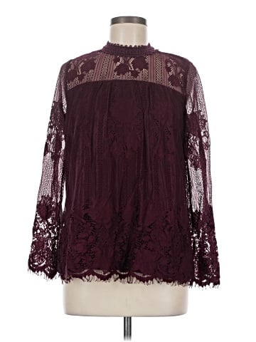 Ultra Pink 3/4 Sleeve Blouse (view 1)