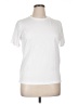 Unbranded Solid White Short Sleeve T-Shirt Size XL - photo 1