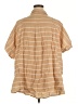 Torrid Stripes Tan Short Sleeve Blouse Size 3X Plus (3) - photo 2