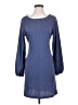 Assorted Brands Solid Blue Casual Dress Size S - photo 1