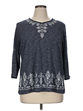 Alfred Dunner 3/4 Sleeve Top