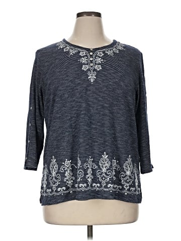 Alfred Dunner 3/4 Sleeve Top (view 1)