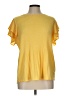 Adrianna Papell Yellow Short Sleeve Top Size L (estimated) - photo 1