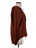 Vince. 100% Silk Brown Long Sleeve Silk Top Size 2 - photo 4