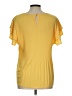 Adrianna Papell Yellow Short Sleeve Top Size L (estimated) - photo 2