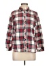 Talbots Plaid Red Long Sleeve Button-Down Shirt Size Lg Petite - photo 1