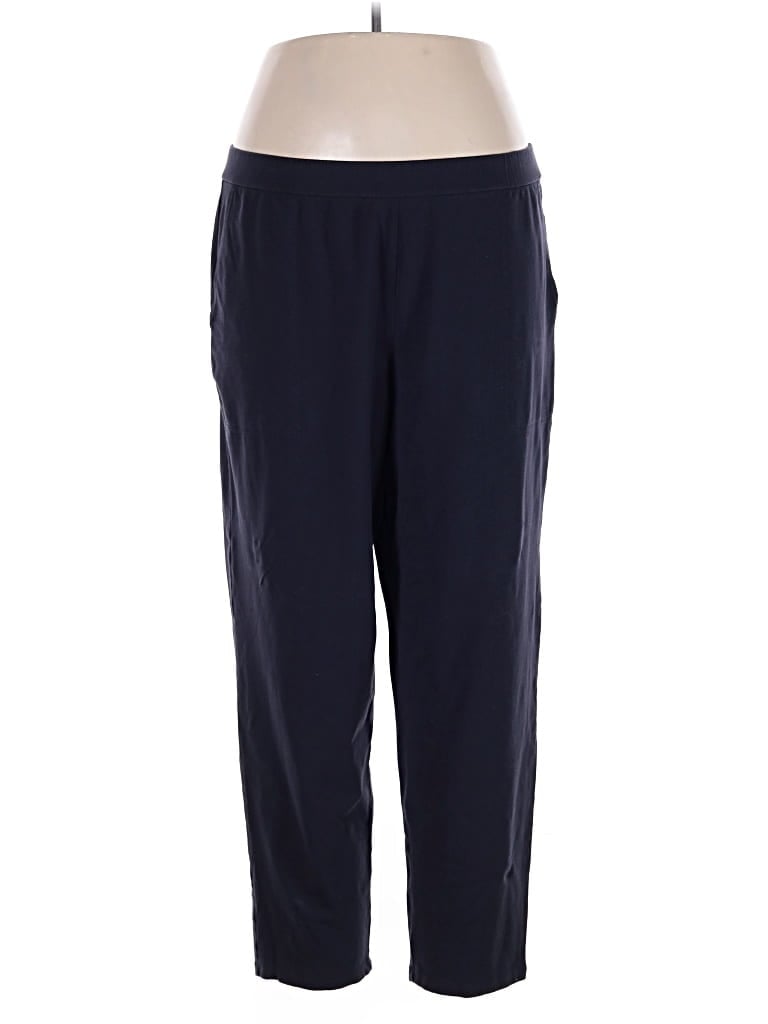 Pre-owned Eileen Fisher Track Pants In Blue