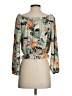Guess 100% Polyester Green 3/4 Sleeve Blouse Size XS - photo 2