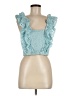 BCBGMAXAZRIA Teal Sleeveless Blouse Size M - photo 1