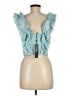 BCBGMAXAZRIA Teal Sleeveless Blouse Size M - photo 2